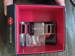 稼働品 箱付き TECHNOS メンズ 腕時計 TSM903TB セラミック