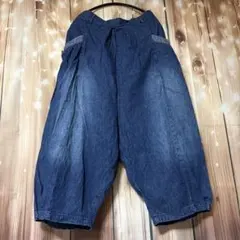 milimili 【ミリミリ】デニム ワイドパンツ バルーンパンツ インディゴのサムネイル