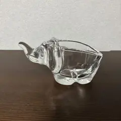 佐々木クリスタル ガラスのどうぶつえん ぞう 美品のサムネイル