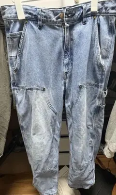 ライトブルー カーゴデニム 5ポケット