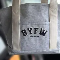 新品⭐︎BAYFLOW スウェットトートバッグ グレー BYFW ロゴのサムネイル