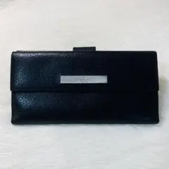 本日限定値下げ　美品　GUCCI グッチ　長財布　折りたたみ　レザー　ロゴ　金具