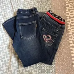 キッズ110 デニムパンツ2本セット　ブランシェス