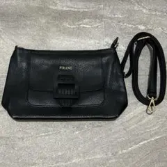 FIRANO フィラノ ブラック ショルダー バッグ 黒 未使用