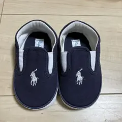 Ralph Lauren ネイビー スリッポン 13cm