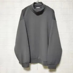 GU　(L)　メンズ　ダブルフェイス オフタートル ビッグプルオーバー