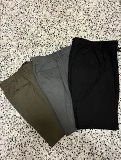 ユニクロ UNIQLO タックワイドパンツ Mサイズ3点セット