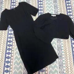 ブラックフォーマル ワンピーススーツ アンサンブル 7号