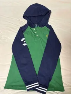 Ralph Lauren y2k風　フード付きラガーシャツ