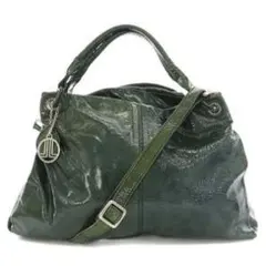 ランバン LANVIN コレクション トートバッグ ハンドバッグ 緑