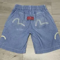 Evisu エヴィス ハーフ ショートパンツ レーヨン カーキ 34インチ