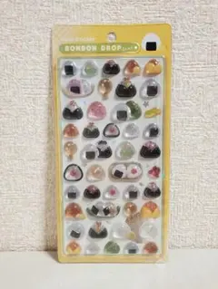 【正規品】未使用　おにぎり　和柄　ボンボンドロップシール