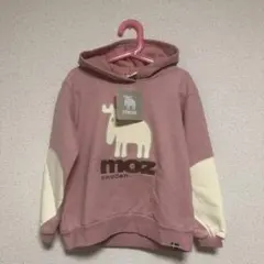 【新品未使用タグ付】 moz 裏起毛フード付きトレーナー ピンク　130cm