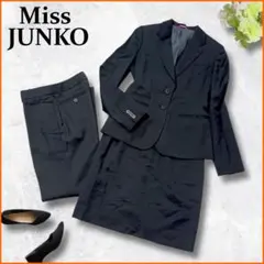 3ピース✨　洋服の青山　ミスジュンコ　スーツ　セットアップ　就活　黒　9号　M