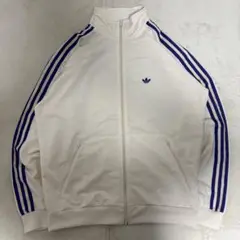 adidas TRACKTOP ベッケンバウアー トラックトップ　ベージュ　紫