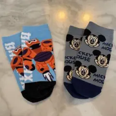 【未使用品あり】キッズ ディズニー靴下セット ベイマックス& ミッキーマウス