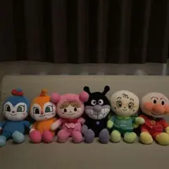 アンパンマン ぬいぐるみセット（大きいサイズ）　コキンちゃん、ドキンちゃんセット