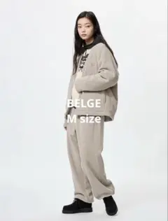 【最終値下げ】UNIQLO & NEEDLES フリースワイドパンツM ベージュ