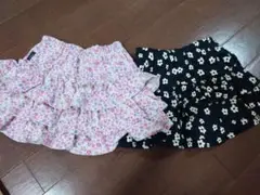 ベビー　ベルメゾン　キュロット　フリル花柄 2点セット サイズ80