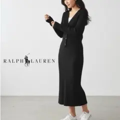 Y511ね@ RALPH LAUREN リブニット カーディガン スカートのサムネイル