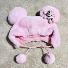 ファンキャップ ミニーマウス　ピンクラメ　ディズニー ぬいぐるみ