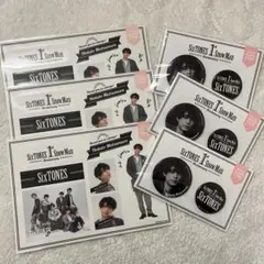 SixTONES 松村北斗 缶バッジ ステッカーセット まとめ売り