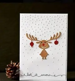 カッティングダイ　トナカイ　クリスマス