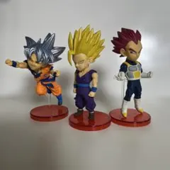 ドラゴンボールワールドコレクタブルフィギュアセット 孫悟空　孫悟飯　ベジータ