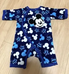 Disney babyミッキー50-60 長袖もこもこカバーオール