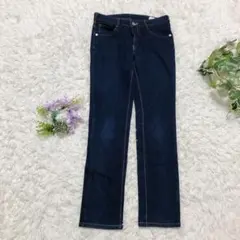 EDWIN JERSEYS 美脚ストレッチデニムパンツ S 濃紺のサムネイル