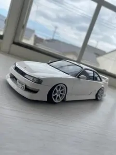 180SX 前期 ホワイト WORK Meister S1 アオシマ 1/24 - メルカリ