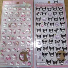 ボンボンドロップシール　ミニ　ハローキティ　クロミ