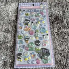 新品未使用品　ポチャッコ　バツマル　ハンギョドン　3Dステッカー　シール