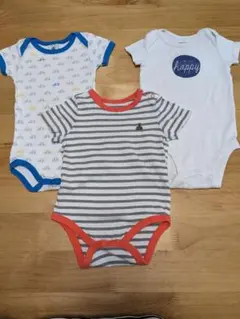 半袖　ボディ肌着　ボディスーツ　3点セット