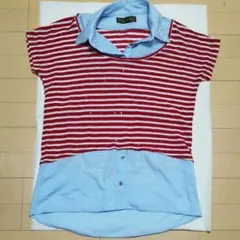 セシルマクビー ポロシャツ 半袖 Tシャツ カットソー ボーダー柄