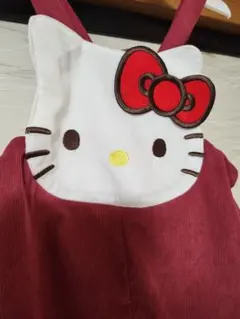 サンリオ ハローキティ キティ サロペット 100cm 新品 コーデュロイ素材