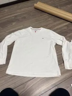 トミー　ロンT ワンポイントロゴ ホワイト XLサイズ