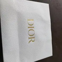 DIOR ホワイト紙袋 ゴールドロゴ