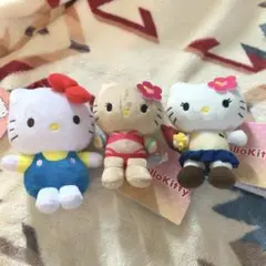 ニッセイ ニッくん＆セイちゃん×ハローキティ マスコット ぬいぐるみ レア ニッセイ ニッくん＆セイちゃん×ハローキティ マスコット ぬいぐるみ