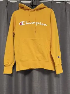 Champion イエロー パーカー フード付き