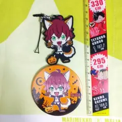 ディアラバ アヤト ハロウィン ラバーストラップ 缶バッジ