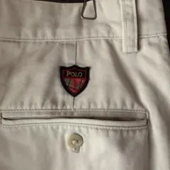 【超希少】90s POLO GOLF ポロゴルフ チノパン オフホワイト 古着