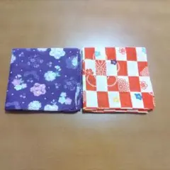 和柄　大判 ハンカチ　2枚セット