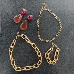 ZARA ゴールド チェーンアクセサリーセット
