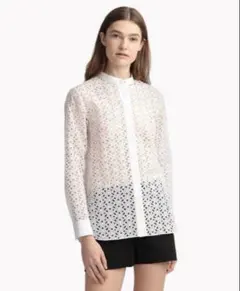 未使用タグ付き　セオリー　長袖ブラウス　アイボリー　現行　日本製 2025年最新】theory レディース 長袖 シャツ・ブラウスの人気