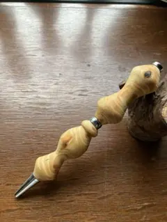 栴檀 縮杢 ハンドメイド 木軸ボールペン G2 天然木 シルバー - メルカリ