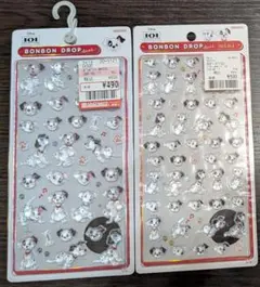 101匹わんちゃん　ボンボンドロップシール　第一弾　ミニ　2枚セット