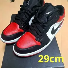 Nike Air Jordan 1 Low Bred Toe レッド/ブラック