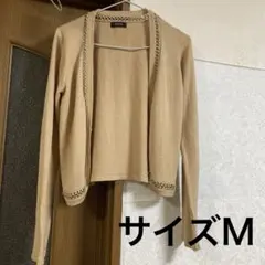 ベージュ 装飾 カーディガン 長袖のサムネイル