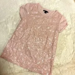 美品★GAP スパンコール Tシャツ ピンク 150cm